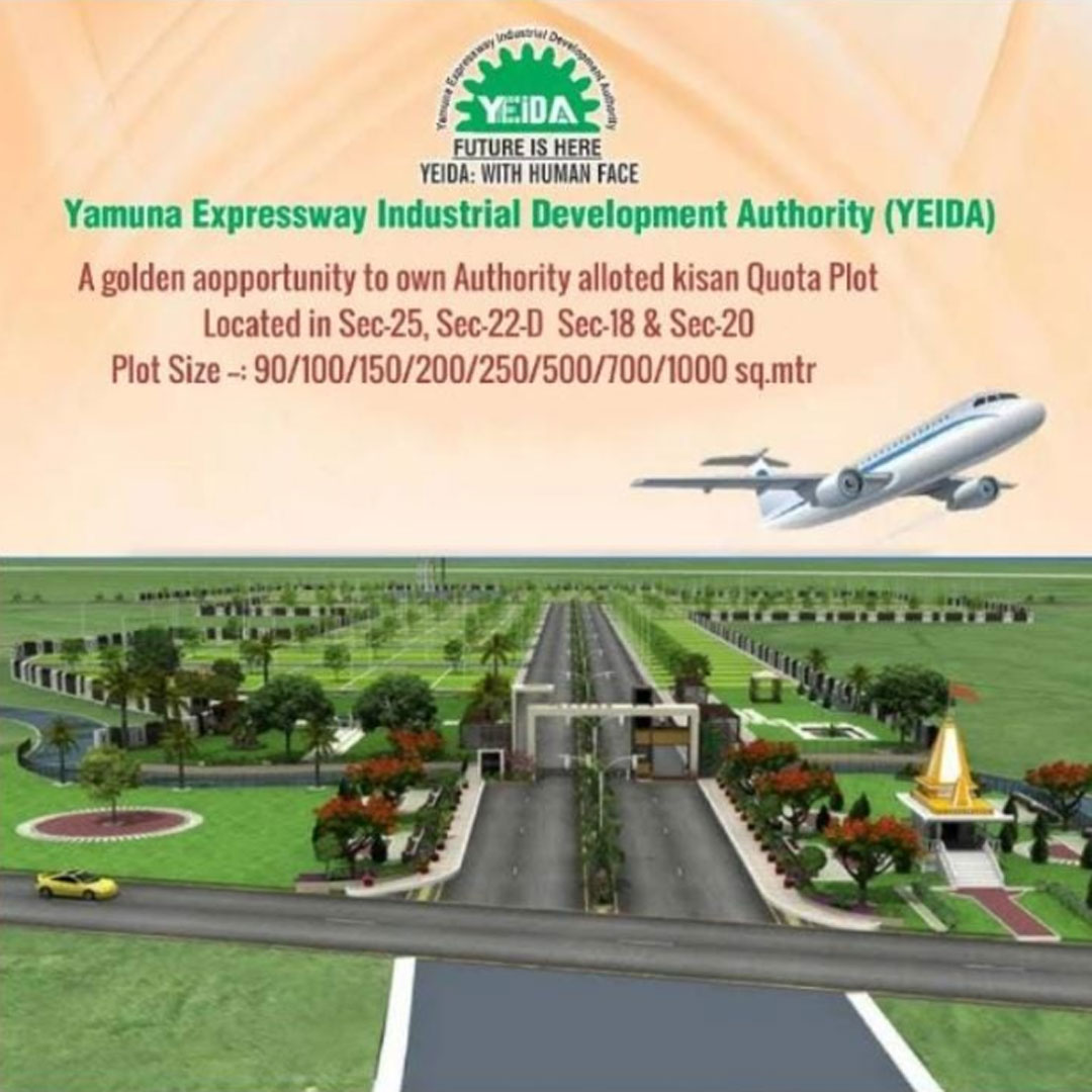 Yamuna Expressway Authority In Jewar Airport Yeida Plots In Yamuna 